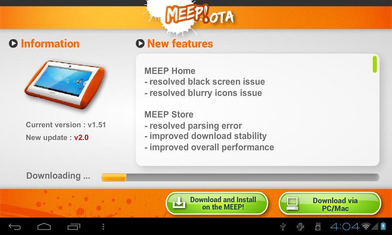 How to unlock parental control on meep tablet